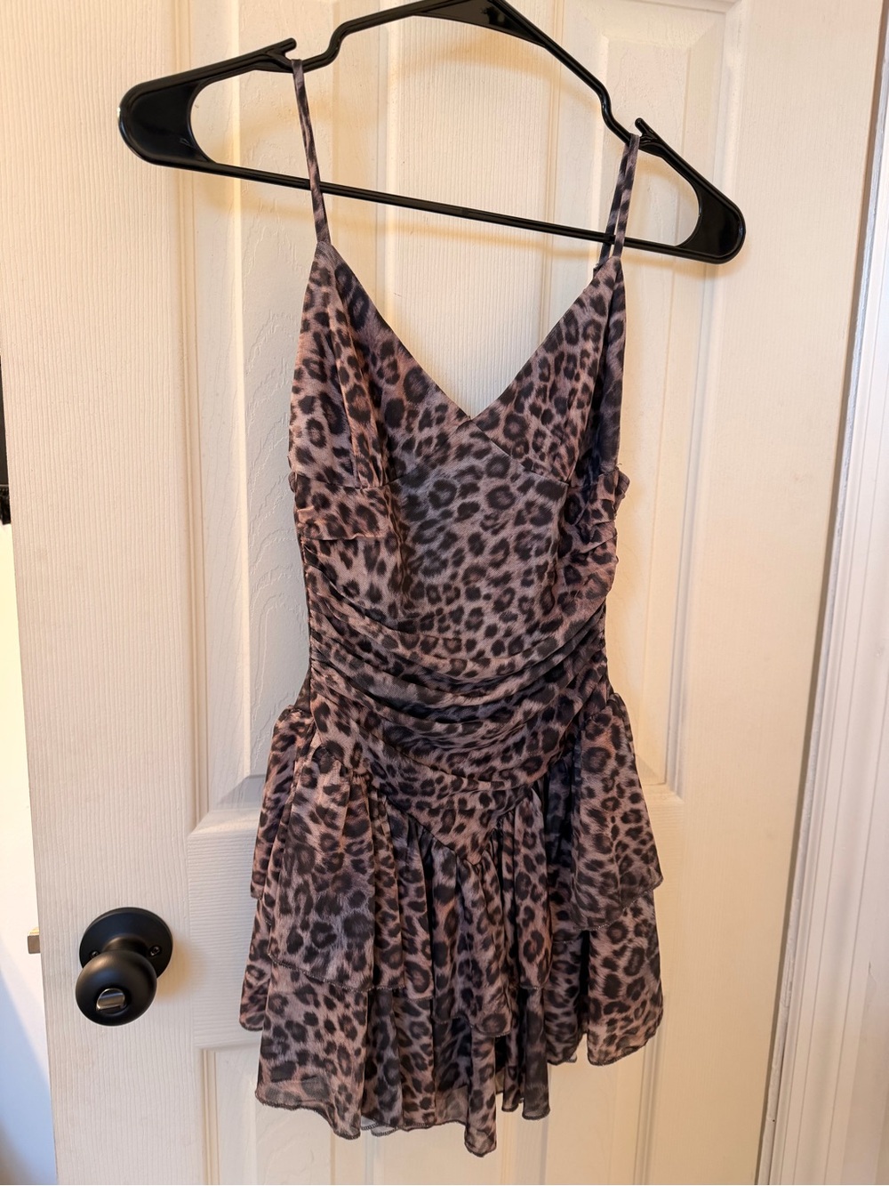 Windsor Leopard Print Spaghetti Strap One-Piece - Brown
